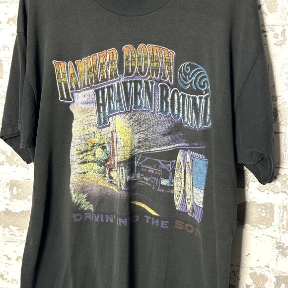 Vintage Trucker Shirt Size XL Jesus Tee 90s/Y2K - Picture 2 of 6